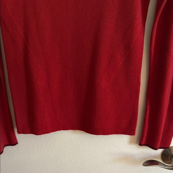 Rag & Bone Red 🐢 Turtle Neck Sweater Knit- new without tags! - Picture 4 of 7